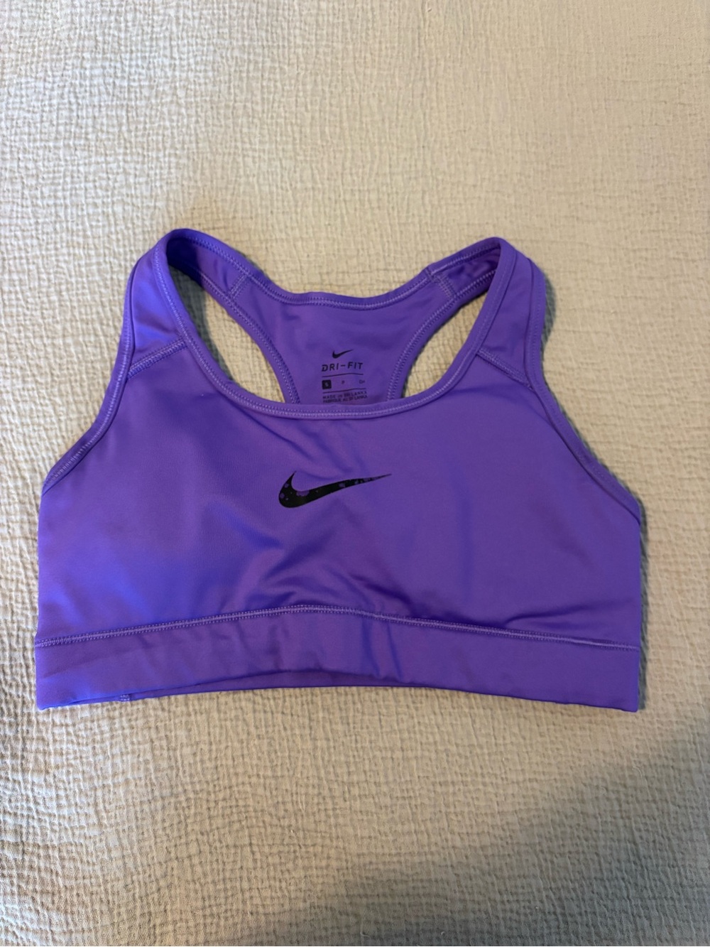 Nike Purple Dri-FIT Racerback Medium-Support Sports Bra